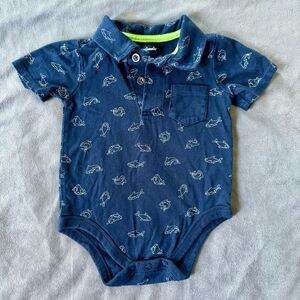 4/$10 - Garanimals Fish Baby Polo Bodysuit